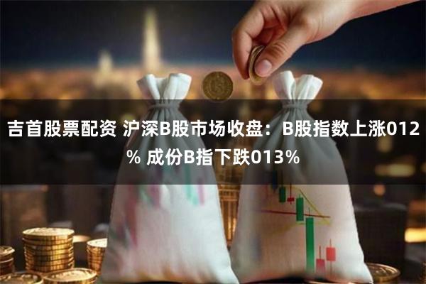 吉首股票配资 沪深B股市场收盘：B股指数上涨012% 成份B指下跌013%